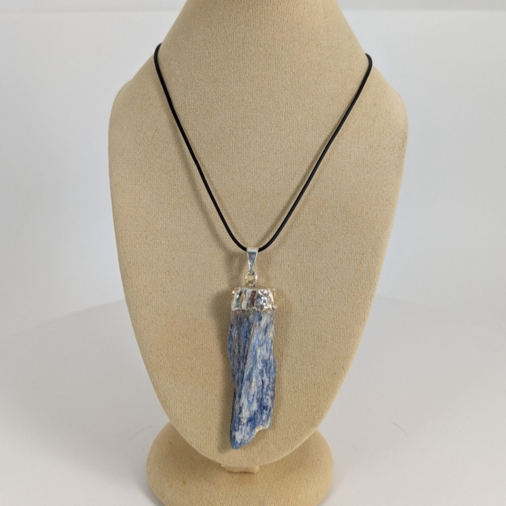 Kyanite Blade Necklace, gemstone jewelry, gift idea, truth stone, throat chakra